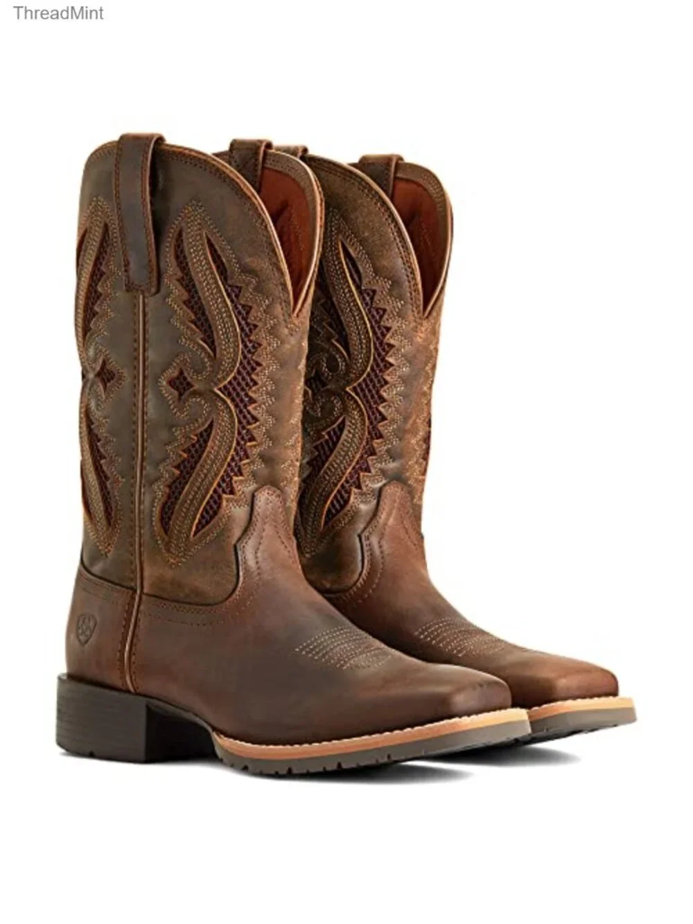 Women's Western Boots Full Grain Leather Duratread Outsole Mid-Calf Square Toe